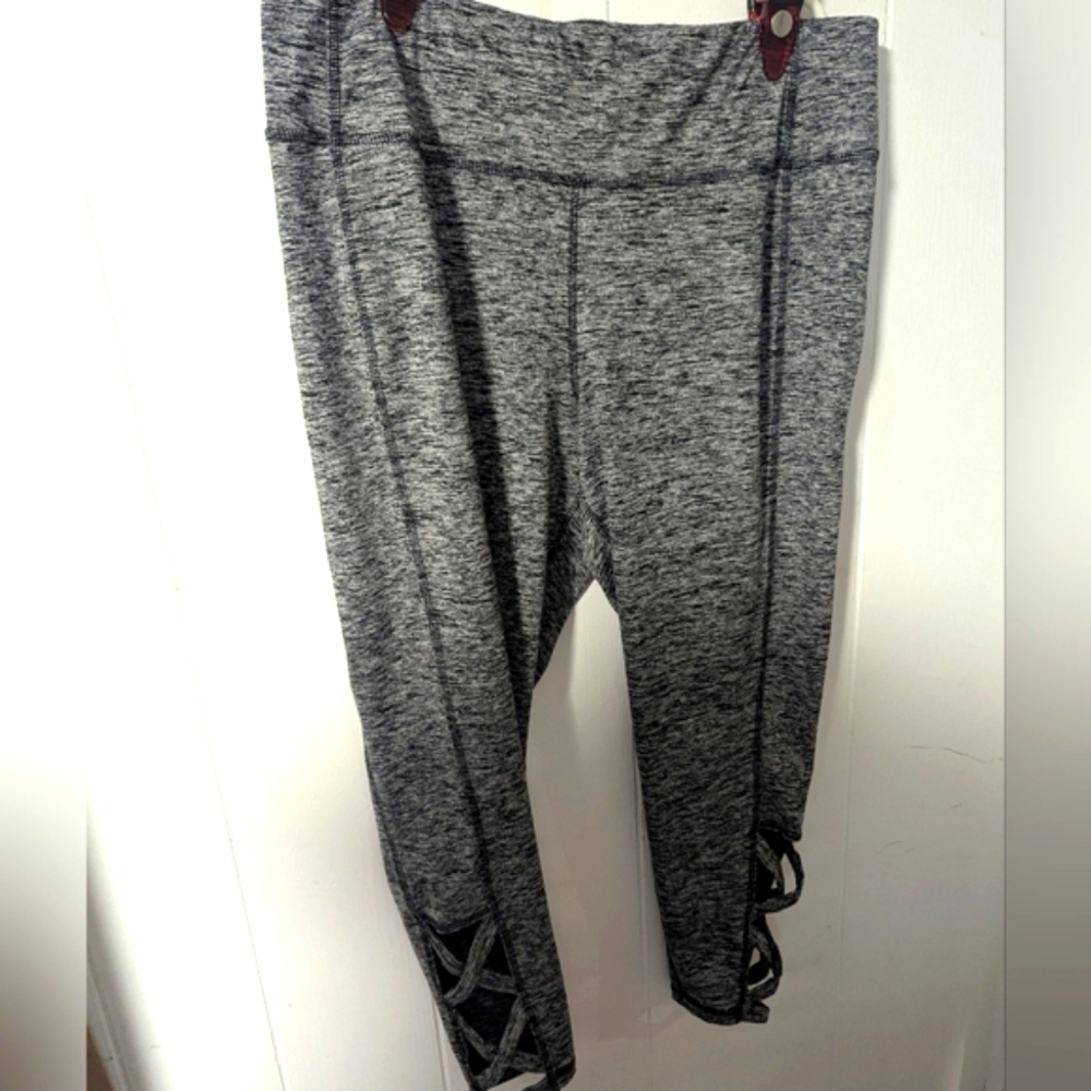 Lane Bryant Charcoal Heathered High Rise Leggings